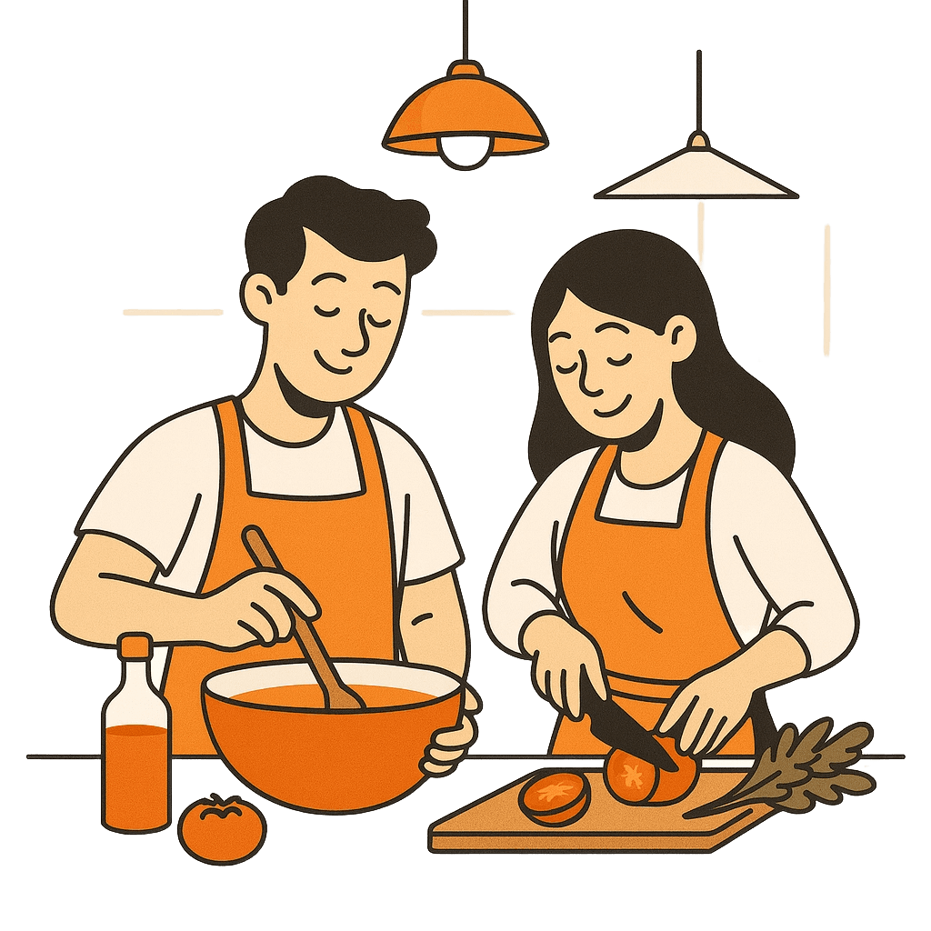 Cookbond mobile app illustration